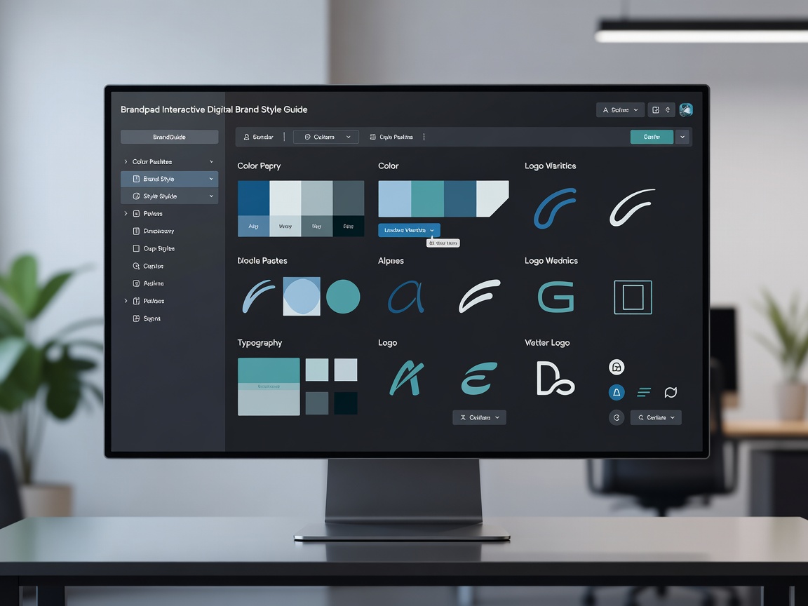 Brandpad Interactive Digital Brand Style Guide Interface